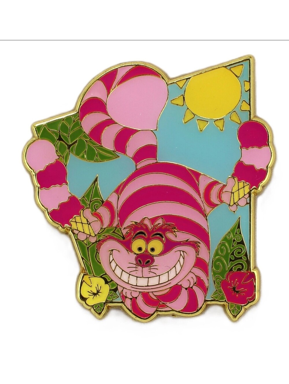 Disney Loungefly Classic Scenery Alice in Wonderland-Cheshire Cat Pin